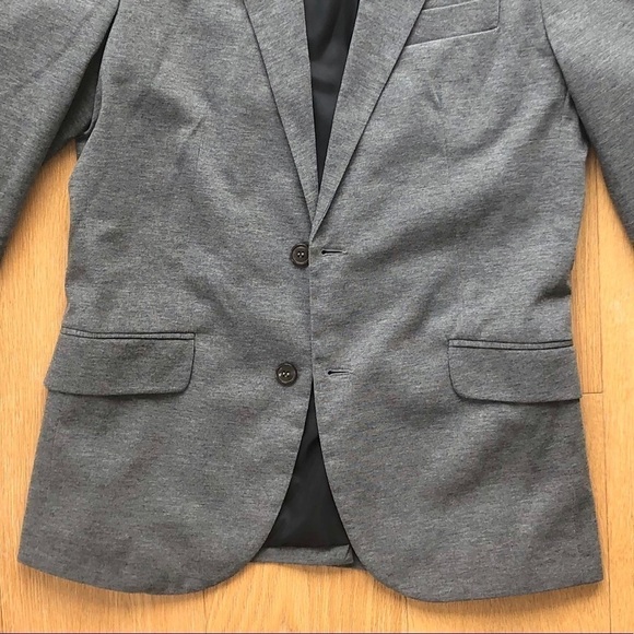 ZARA  MAN BASIC GREY SWEAT BLAZER - L - Picture 3 of 8